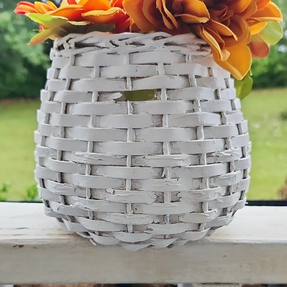 White Woven Basket